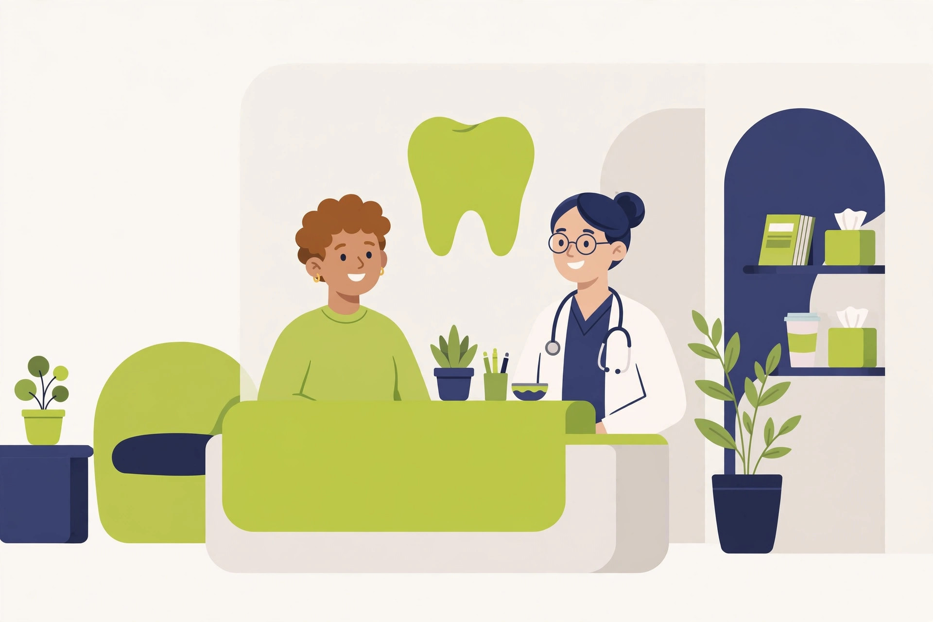 Modern dental surgery interior